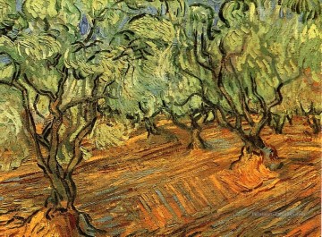 Oliveraie Ciel bleu vif 2 Vincent van Gogh Peinture à l'huile